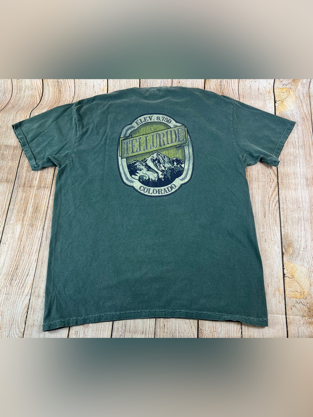 Comfort Colors Telluride Colorado Green T Shirt Size XL